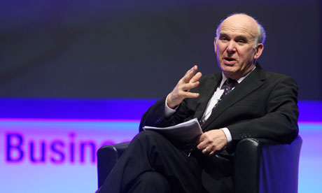 The Business Secretary, Vince Cable